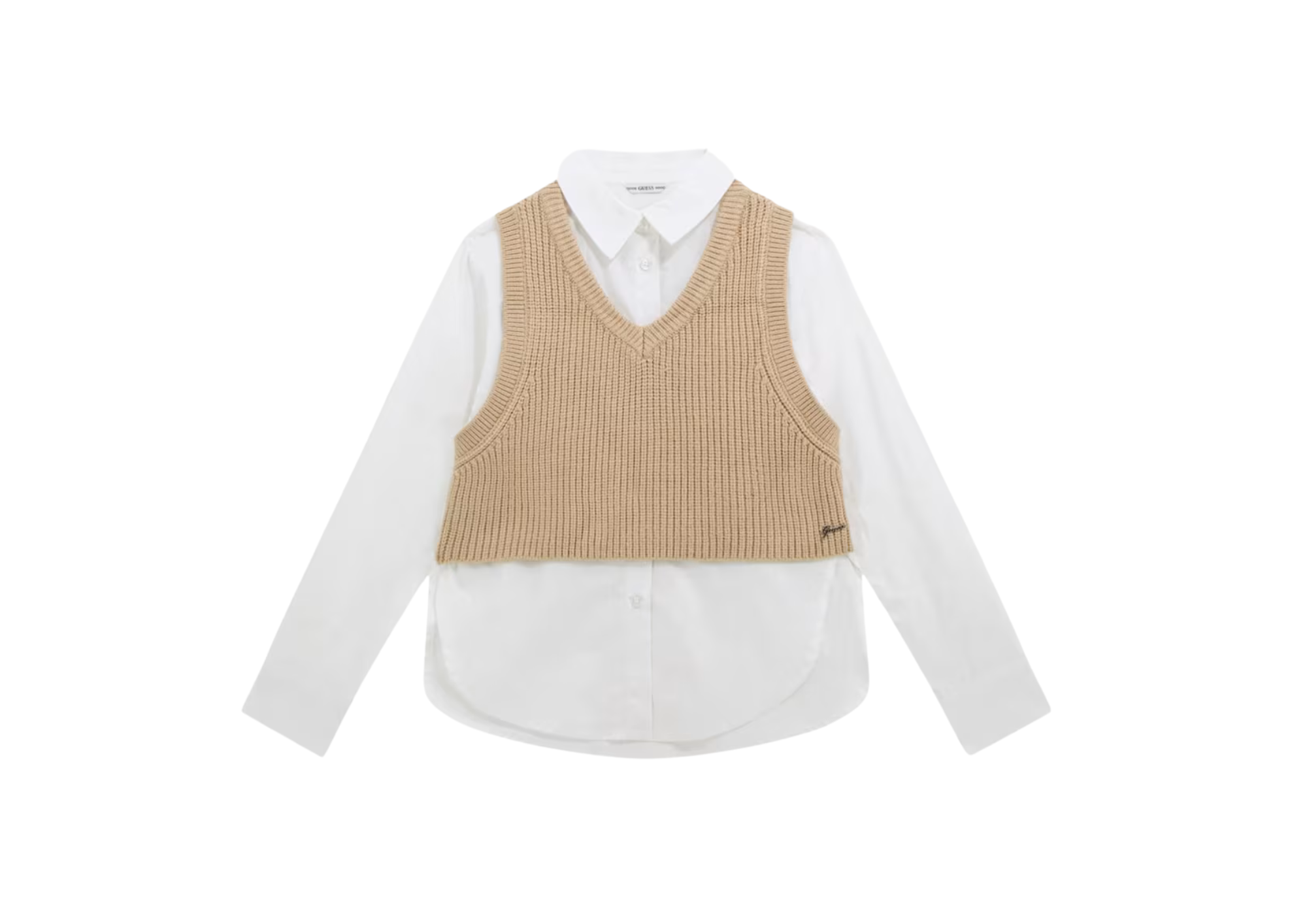 j5bh01wbhq0
Guess Chemise À Manches Longues - Débardeur Poplin 8-14 Ans - Enfant - PURE WHITE
