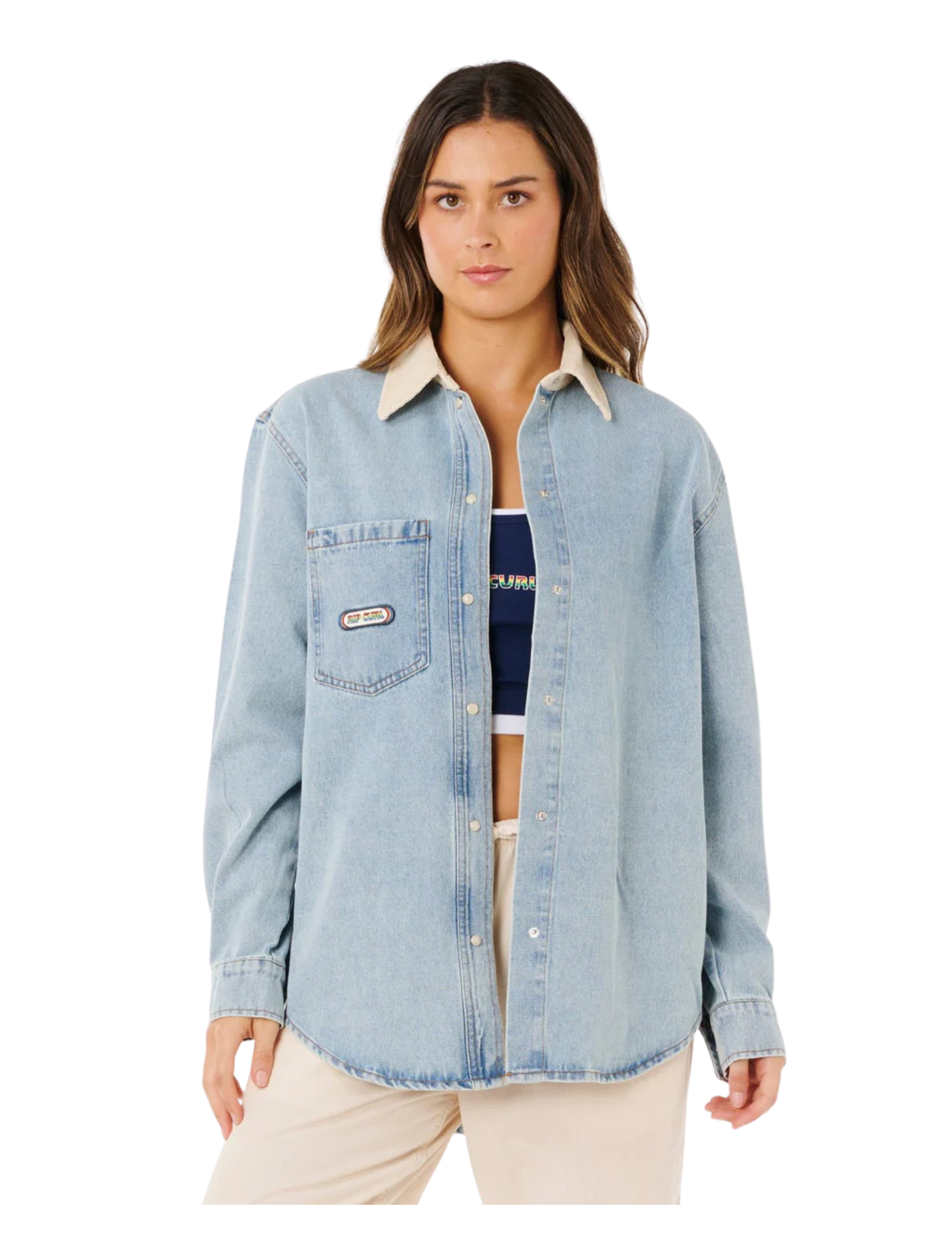 070wsh
Rip Curl Chemise Surf Side Relaxed Denim - Femme - WASHED BLUE/9756