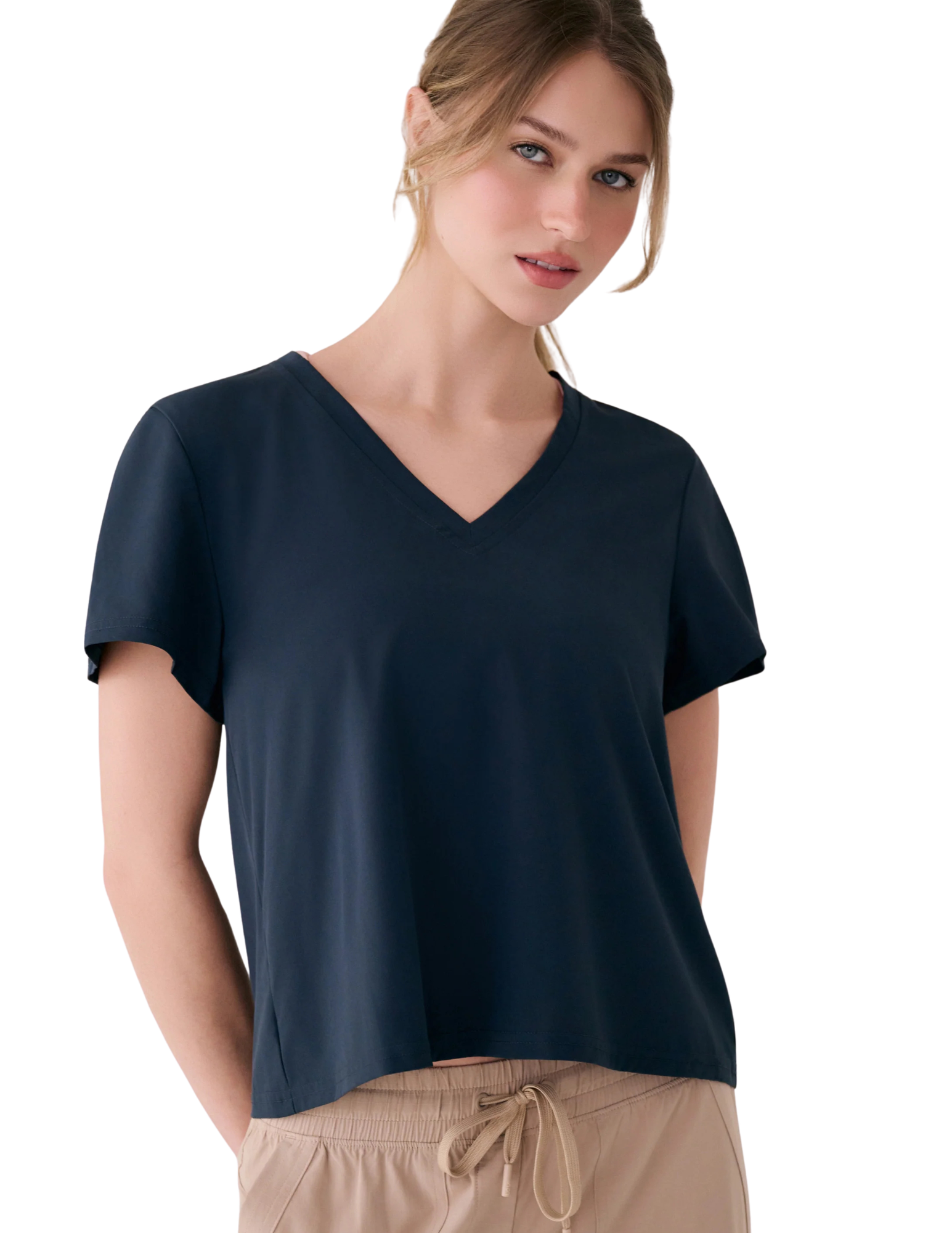 lsw4731
LOLË T-SHIRT OLIVIE V-NECK - FEMME - OUTERSPACE