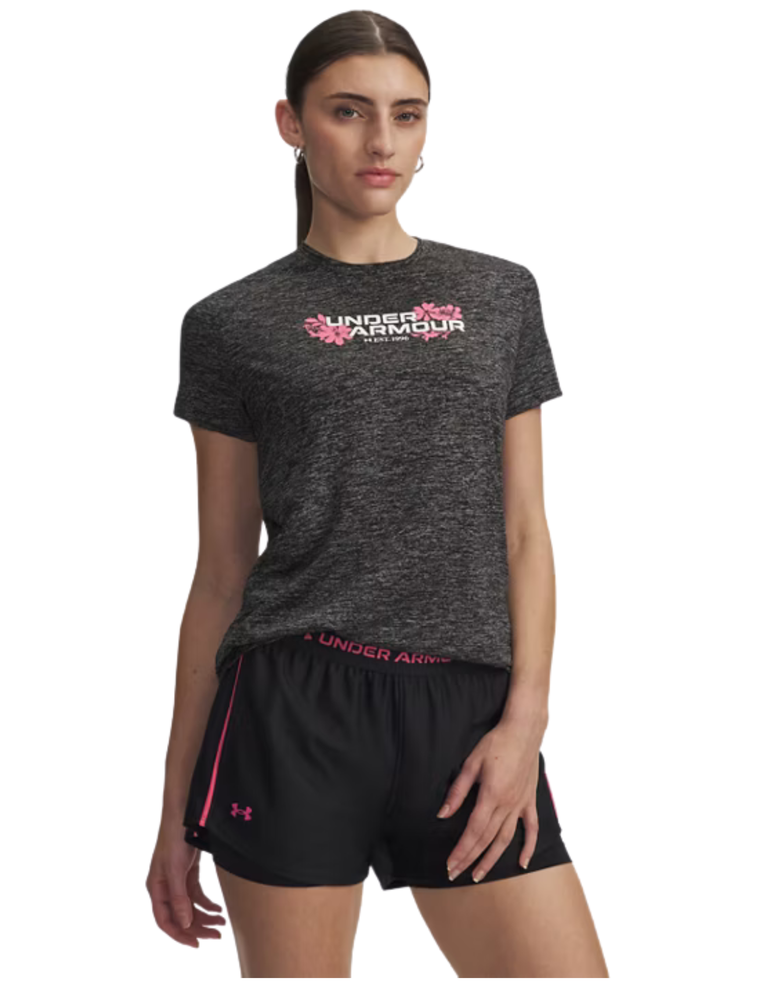 6010874
Under Armour T-Shirt Tech Twist Graphic - Femme - BLACK/BITTERSWEET PNK/WHT