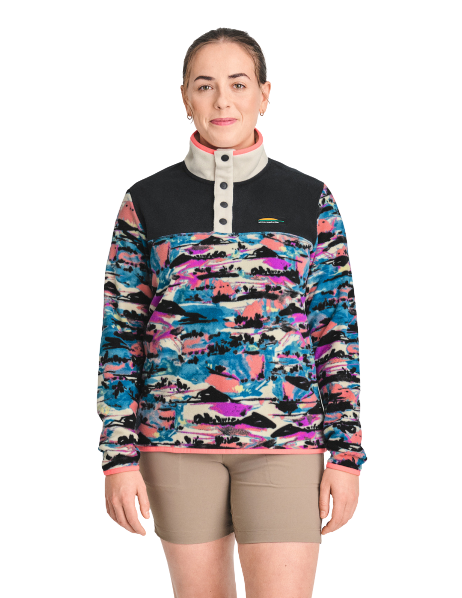 18250
Chlorophylle Chandail À Manches Longues Nilas - Femme - VALLÉE MAUVE VIBRANT BLOC COULEUR