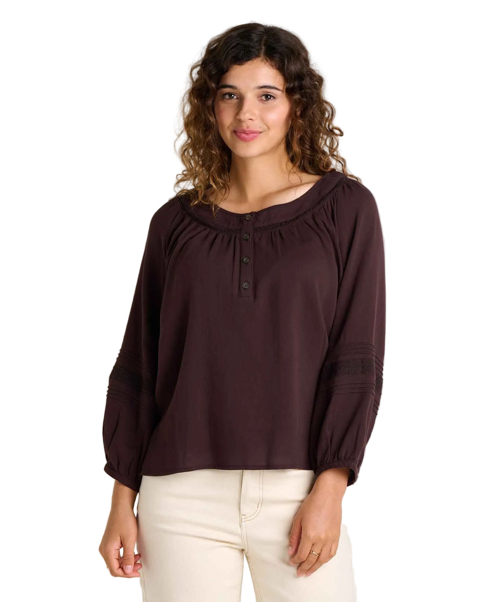 t1001117
TOAD&CO CHEMISE À MANCHES LONGUES MANZANA PEASANT - FEMME - CAROB/235