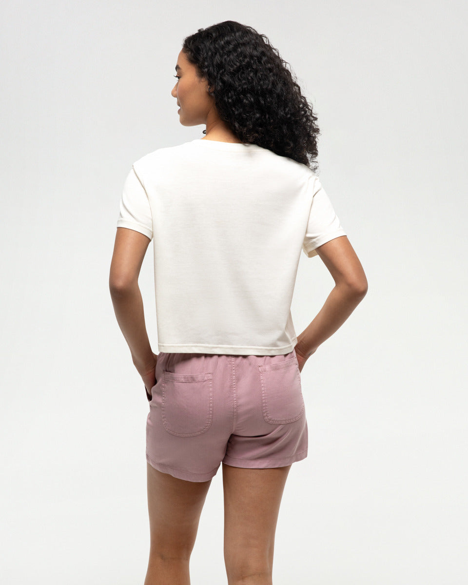 Tentree T-Shirt Breakwater Crop - Femme