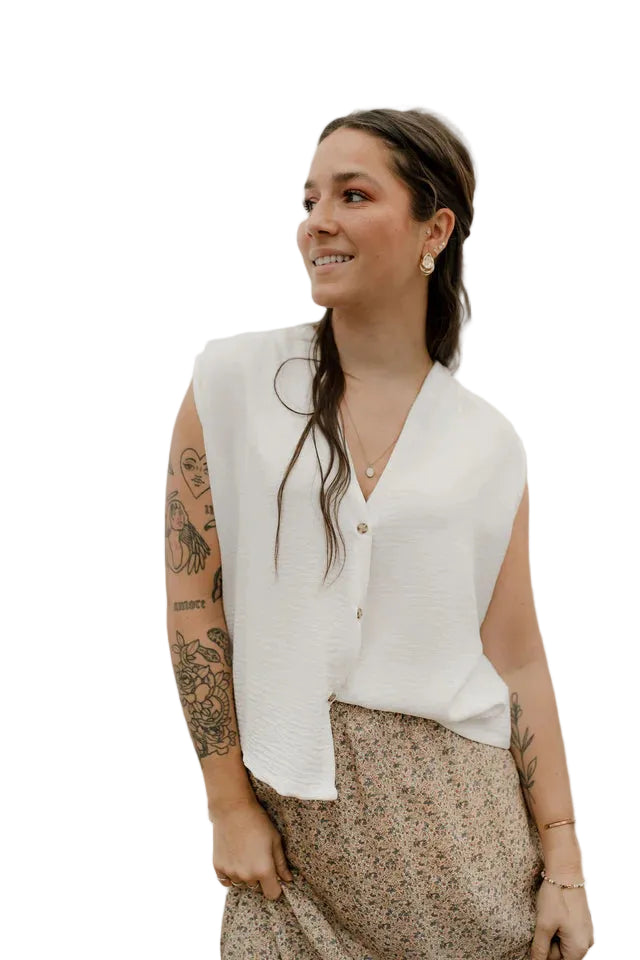 camilgflore
LOUVE CAMISOLE CAMI LARGE FLORE - FEMME - BLANC CASSÉ