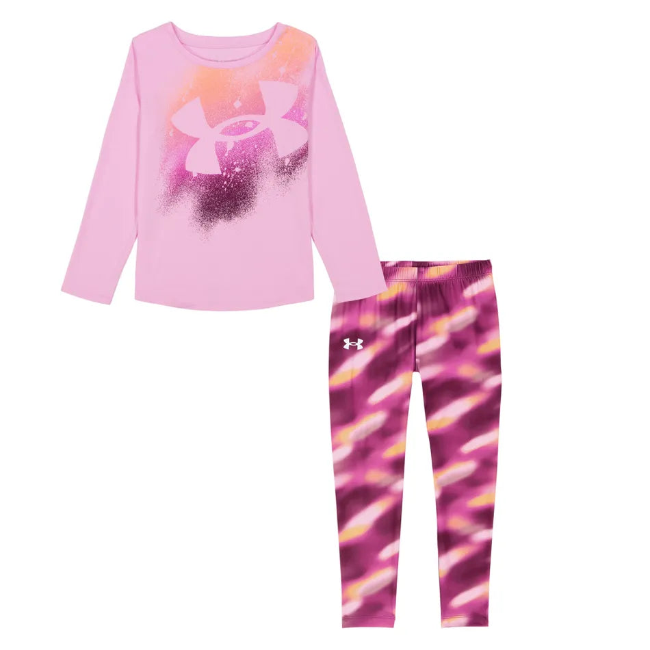 uafhi18r
Under Armour Ensemble 2 Pièces À Manches Longues Printed Legging 4-6X …STELLAR PINK