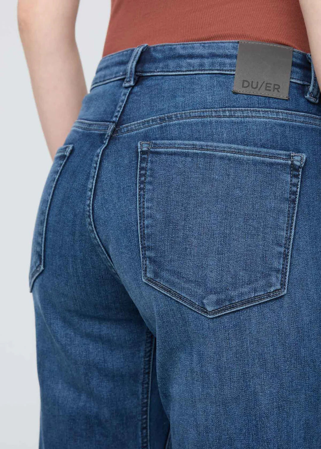 DU/ER Pantalon Tech Fleece Denim Girlfriend - Femme