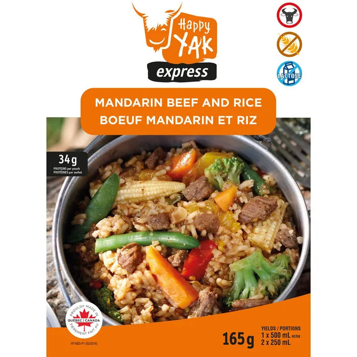 Happy Yak Bœuf Mandarin Et Riz