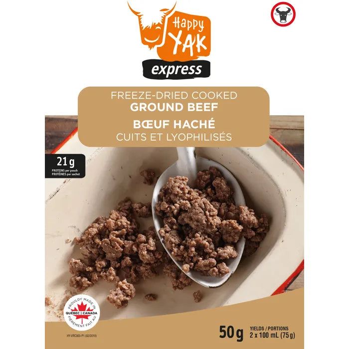 Happy Yak Bœuf Haché Cuit Et Lyophilisé 50 Gr hy-vrc003-p1