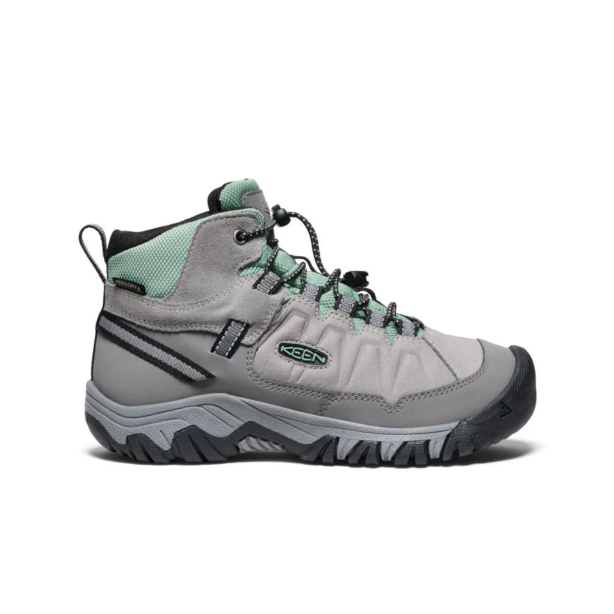 Keen Bottes De Randonnés Targhee IV Mid Waterproof - Enfant 1029562 - ALLOY GRANITE GREEN