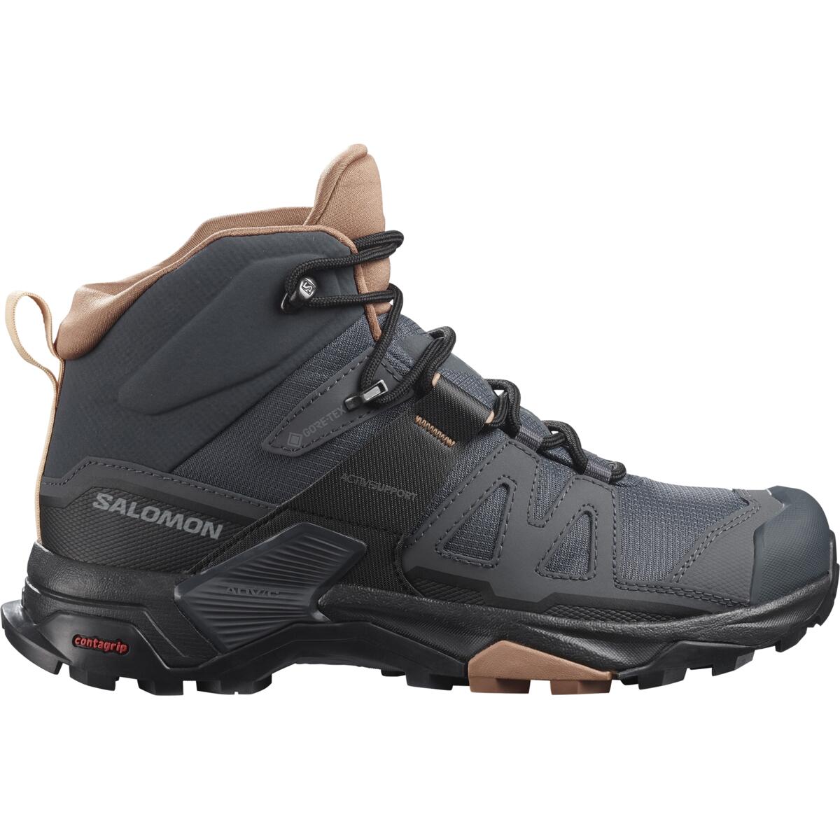 Salomon Bottes De Randonnée X Ultra 4 Mid Gore-Tex - Femme l41295600 - EBONY/MOCHA