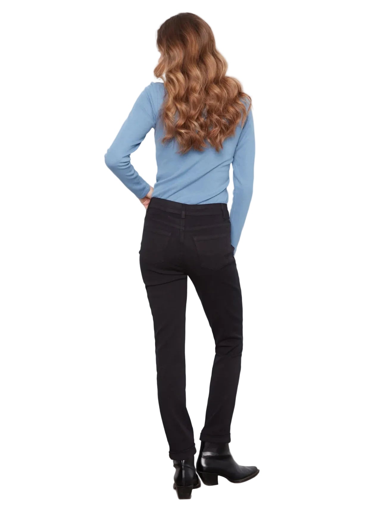 CHARLIE B PANTLON CUFFED HEM TWILL JEANS - FEMME