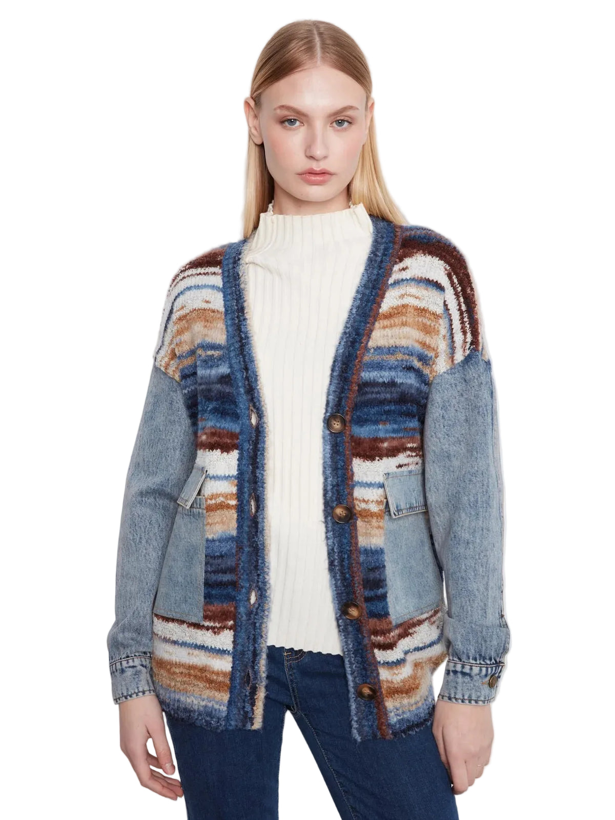 c2161-805c
CHARLIE B CHANDAIL À MANCHES LONGUES SPACE DYE YARN WITH DENIM COMBO -… - LAKE TAHOE
