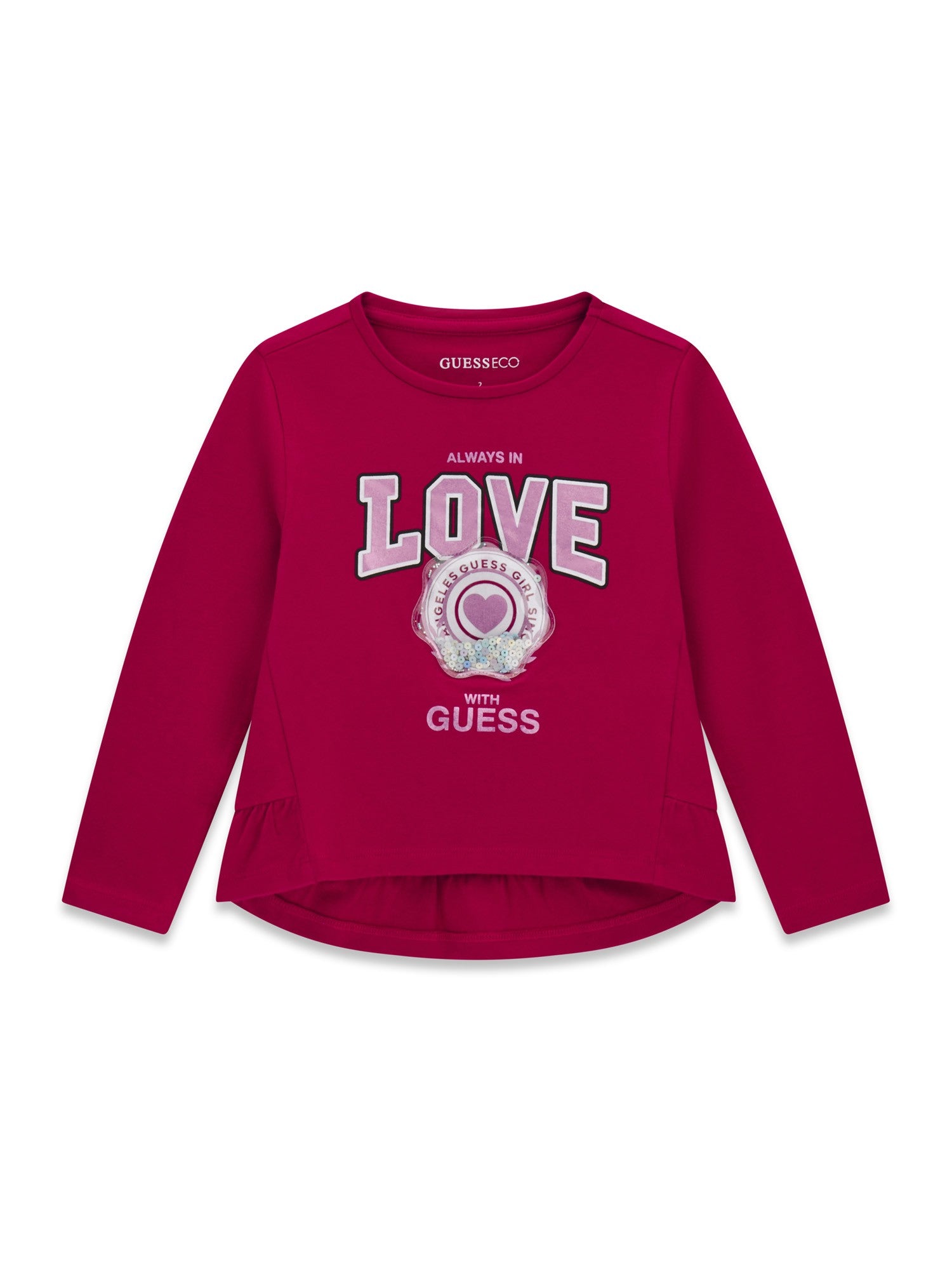 k6yi10k3675
GUESS CHANDAIL À MANCHES LONGUES HIGH-LOW 5-7 ANS - ENFANT - CHERRY PASSION