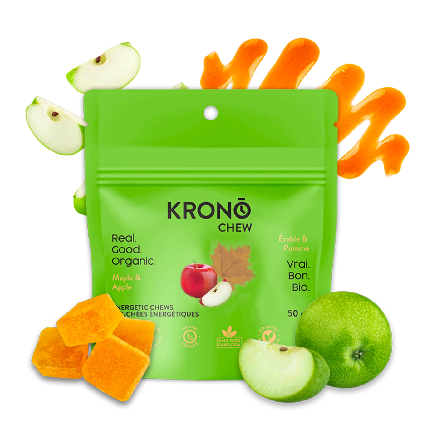 kro-chew
KRONO BOUCHÉES ÉNERGÉTIQUES - ÉRABLE ET POMMES
