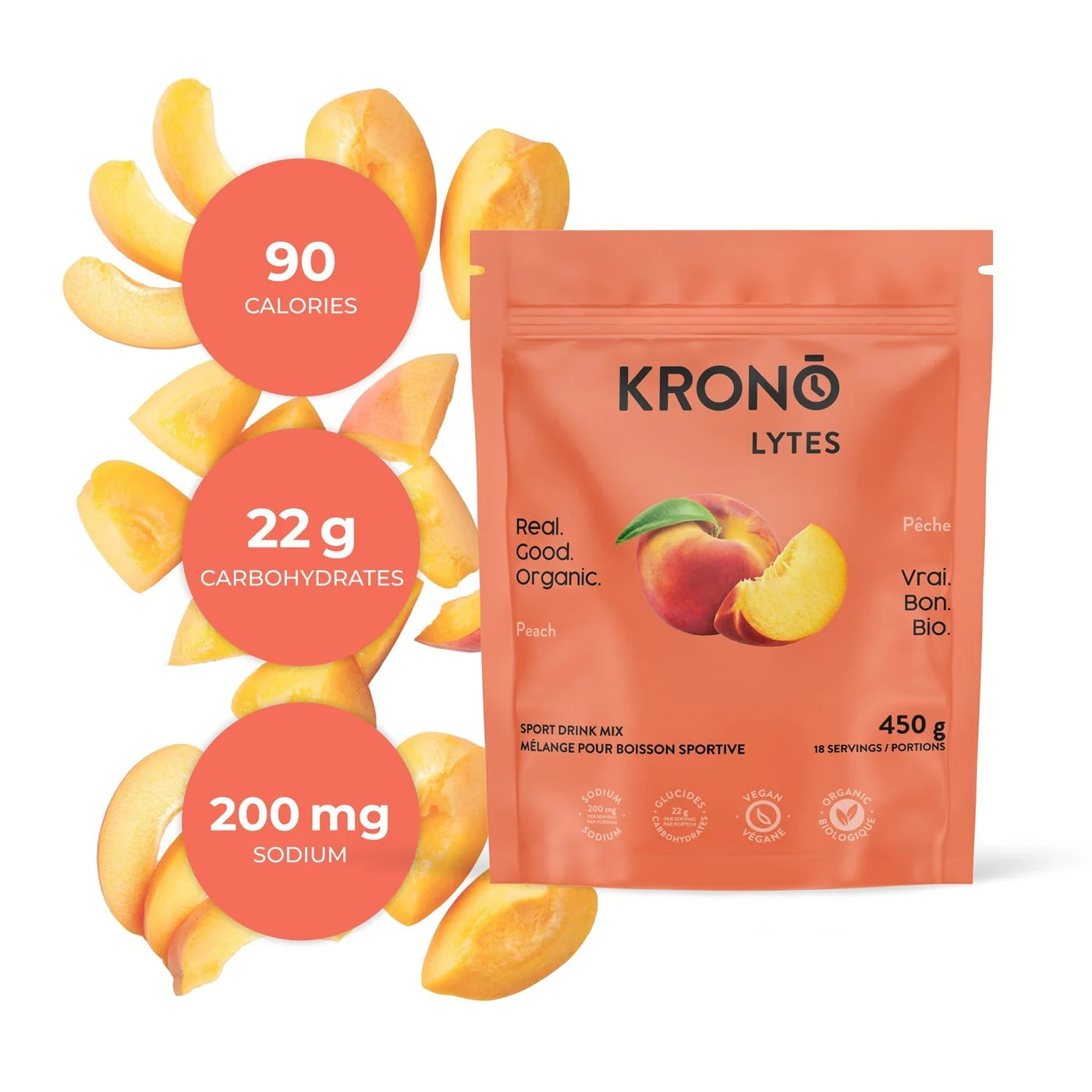 KRONO BOISSON ÉLECTROLYTES 450G