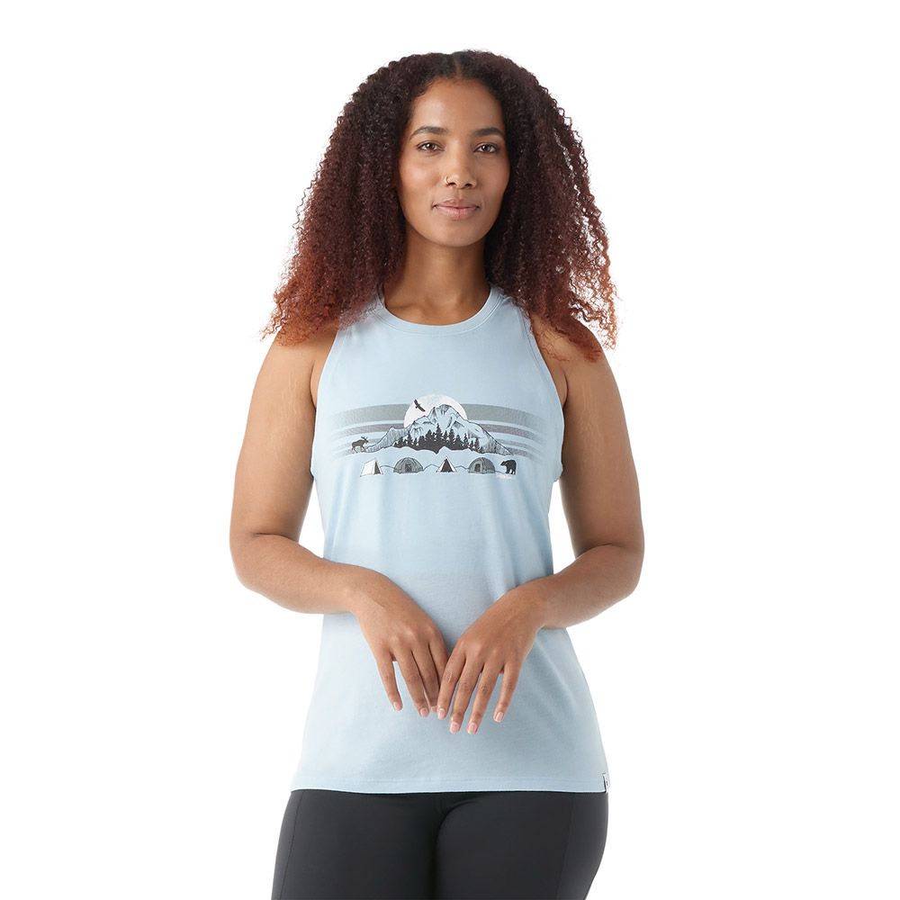 Smartwool Camisole Mnt Moon Graphic - Femme sw002386 - WINTER SKY HEATHER