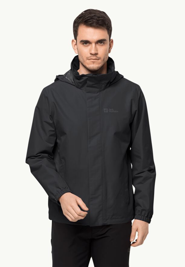 JACK WOLFSKIN VESTE STORMY POINT 2L - HOMME 1111142 noir