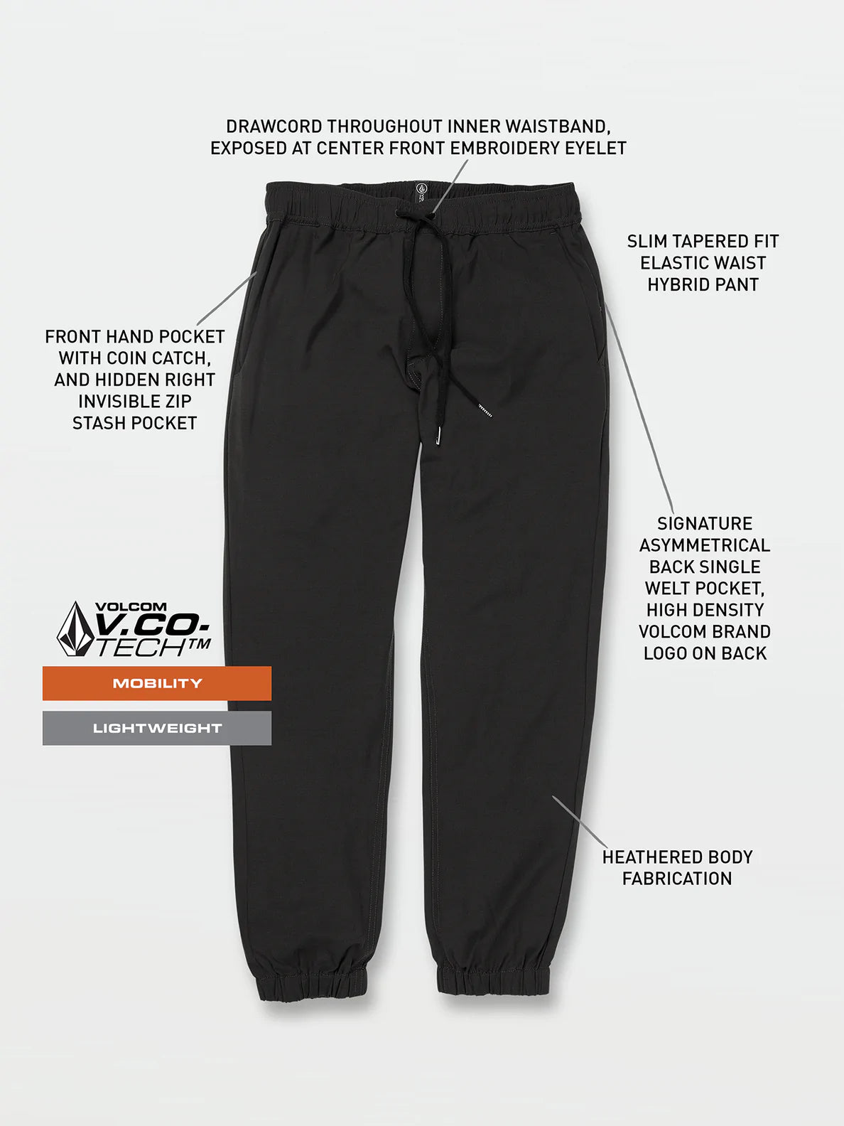 Volcom Pantalon Frickin Cross Shred Jogger - Homme