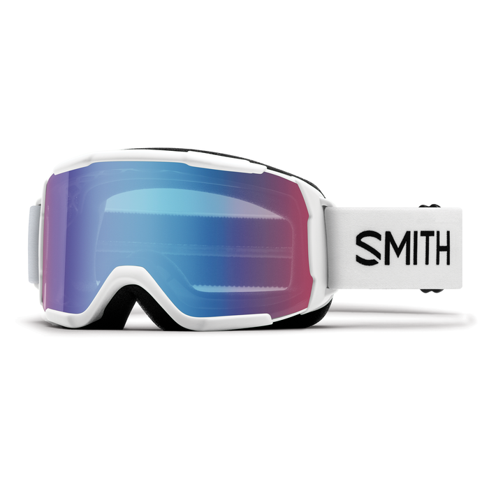 Smith Goggle Jr Daredevil - Enfant dd2zwt17White + Blue Sensor Miror Lens - BLANC