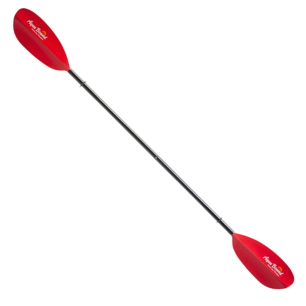 Aqua Bound Pagaie De Kayak Manta Ray Fibre De Verre 2 Pc mra-rf2fr ROUGE