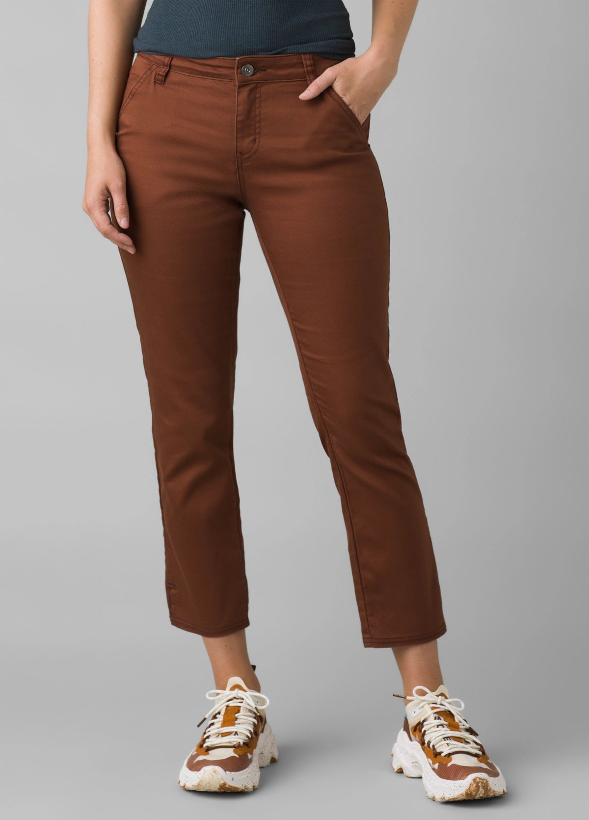 PRANA PANTALON KAYLA CROP CHINO - FEMME 1968391 BRUN