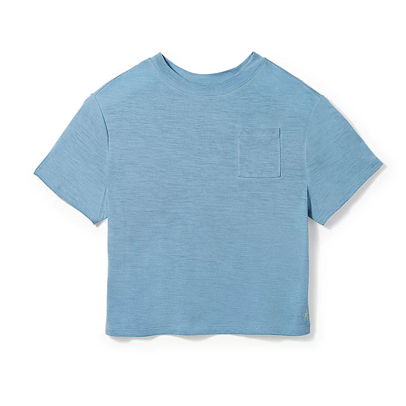 Smartwool T-Shirt Court - Femme sw017016 TWILIGHT BLUE