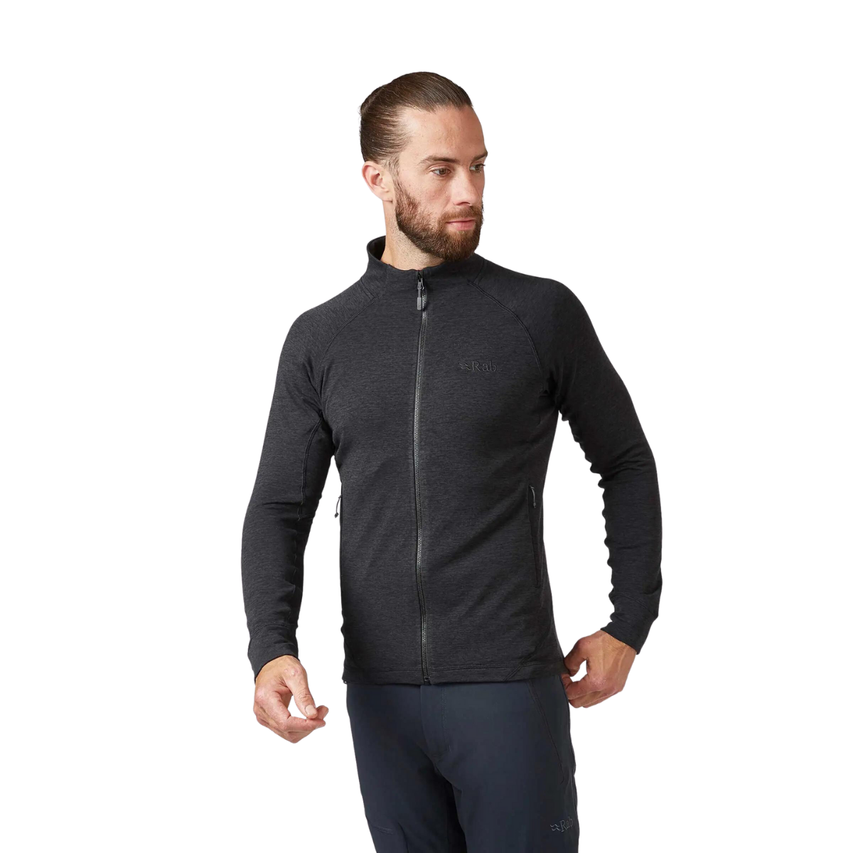 Rab Chandail Full Zip Nexus - Homme  qff-72 noir