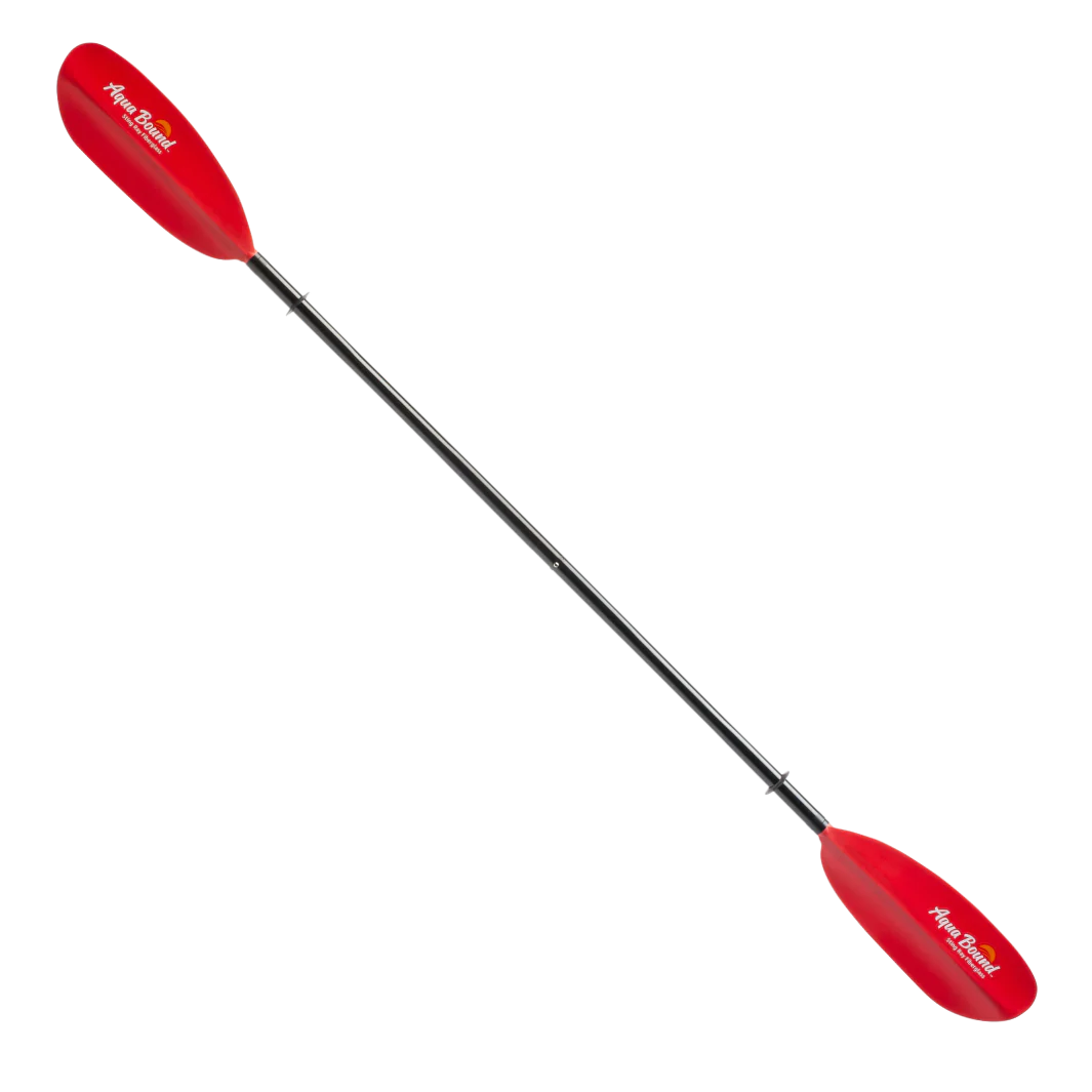 Aqua Bound Pagaie Pour Kayak Sting Ray en Fibres De Verre 2 Pieces sra-rf2fr rouge