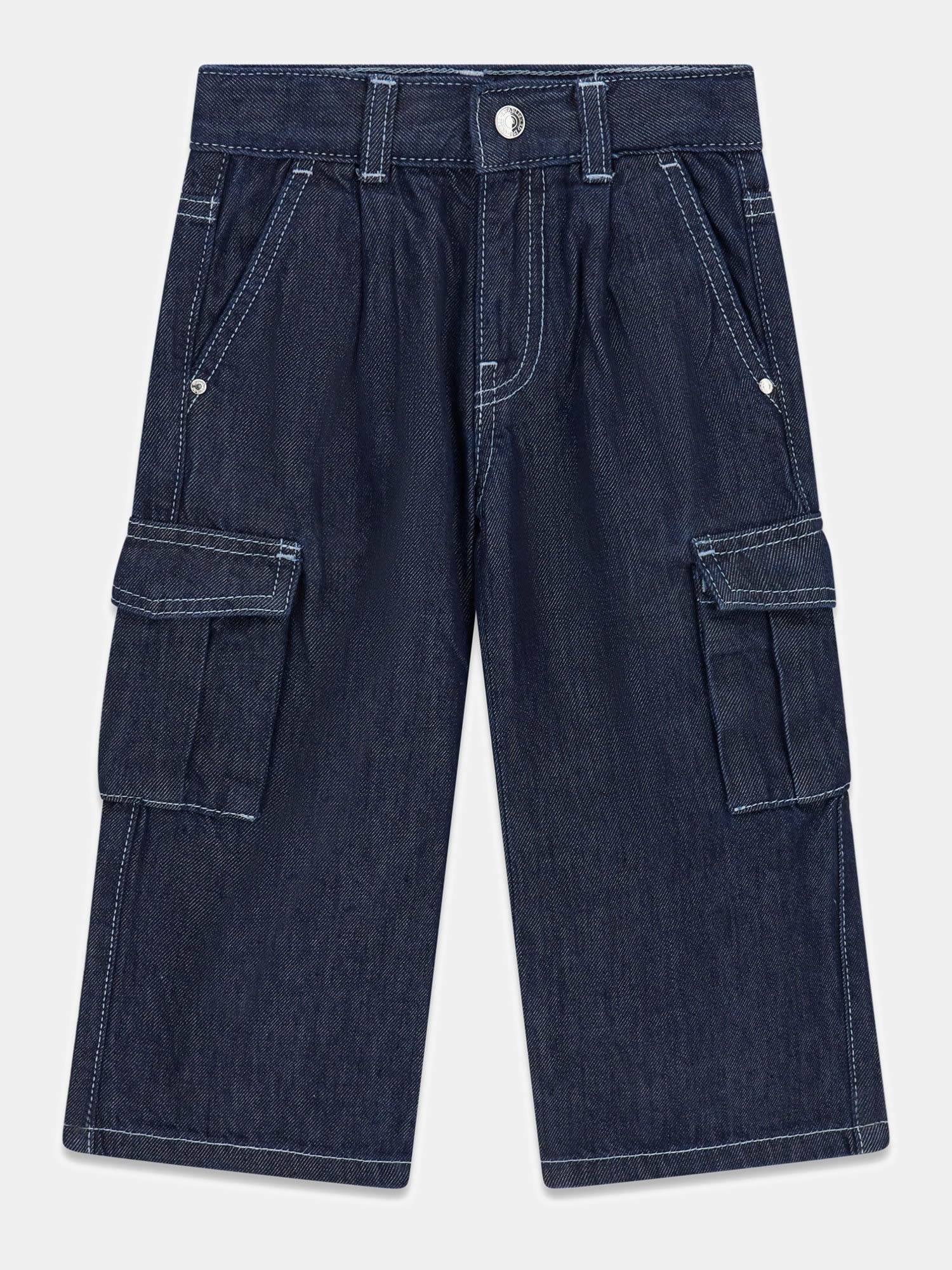 k6ya02d1152
GUESS PANTALON WIDE LEG CARGO DENIM 5-7 ANS - ENFANT - ONYX RINSE AMERICAN COLLEGE