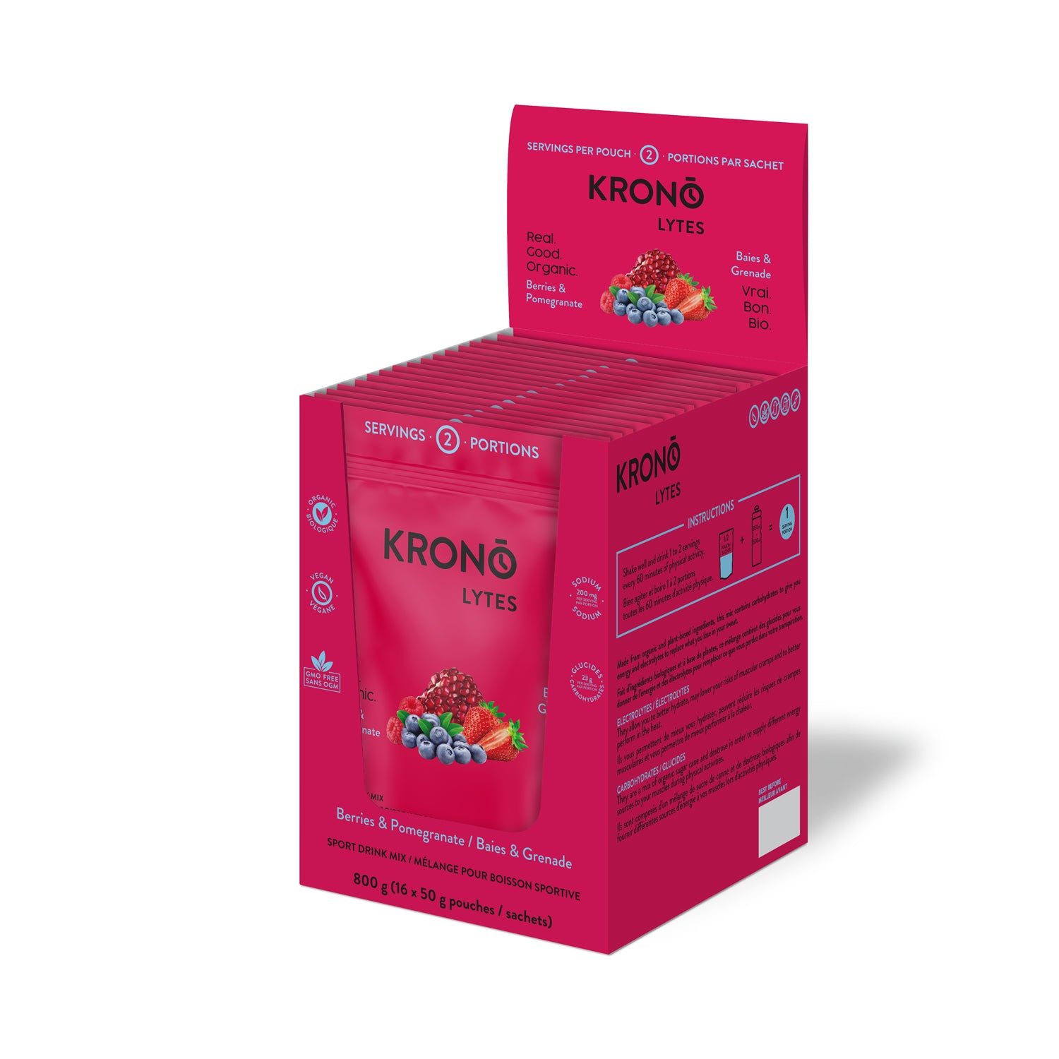 Krono Boisson Électrolytes 50 G  847589044519 - BAIES ET GRENADE