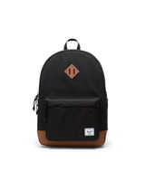 BLACK/SADDLE BROWN-11576  Herschel Sac Heritage 26 L - Enfant