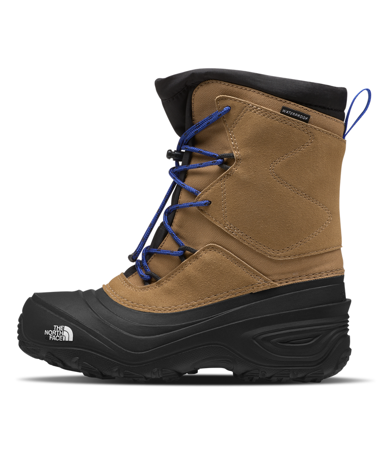 The North Face Bottes D`hiver Alpenglow V Waterproof - Enfant  nf0a5lxf - UTILITY BROWN/TNF BLUE