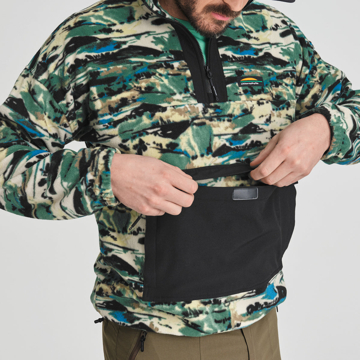 Chlorophylle Chandail À Manches Longues Denali 1/4 Zip - Homme