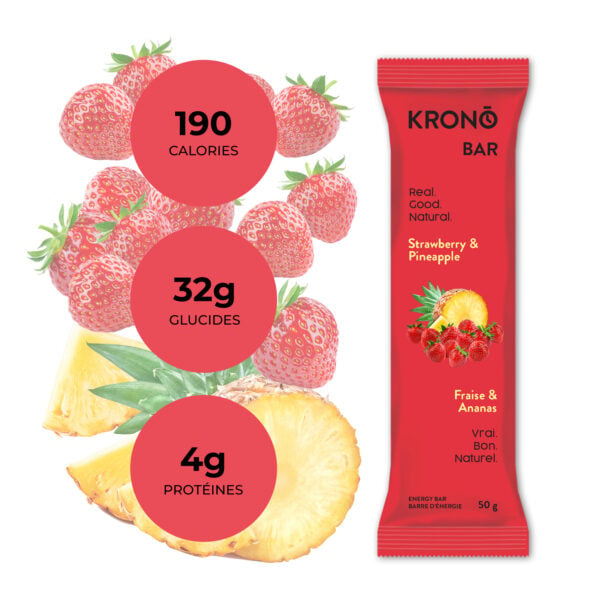Krono Barres Énergétiques Fraise Et Ananas