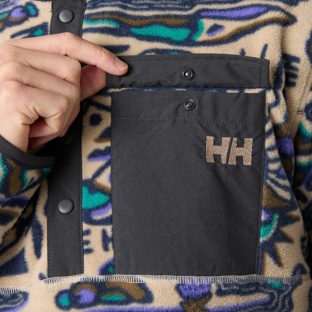 HELLY HANSON CHANDAIL MARIDALEN PRINTED FLEECE - HOMME