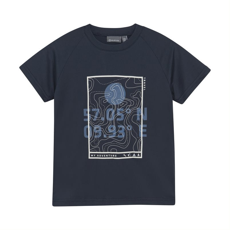 Color Kids T-Shirt W Print 4-10 Ans  - Enfant
