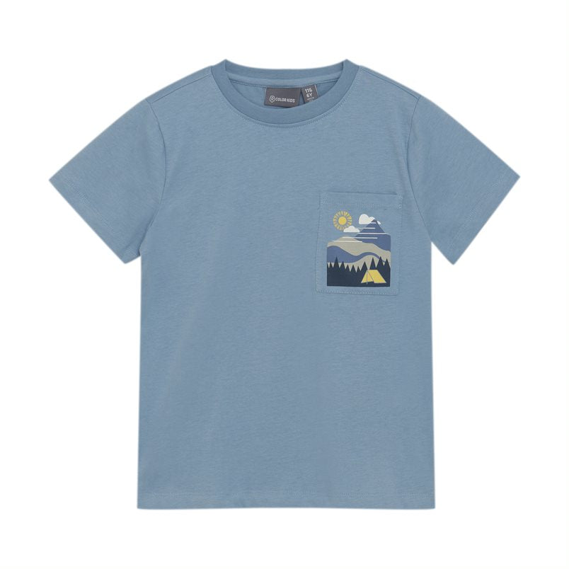 742105

Color Kids T-Shirt W. 2 Print 4-10 Ans - Enfant -FADED DENIM