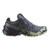 l47465500  Salomon Chaussures De Course en Sentier Speedcross 6 Gore-Tex - Homme - GRISAI/CARBON/TEA