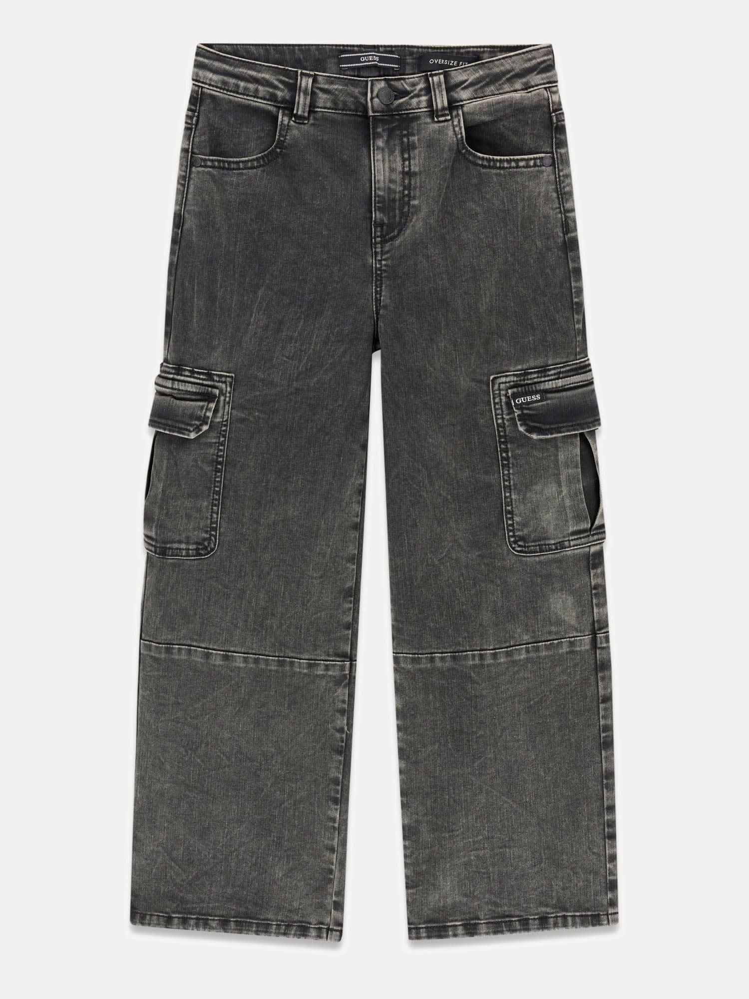  l6ya02d1226
GUESS PANTALON OVERSIZE STRETCH BLACK DENIM CARGO 8-16 ANS - ENFANT - BLACK DISTRESSSED ACID WASH