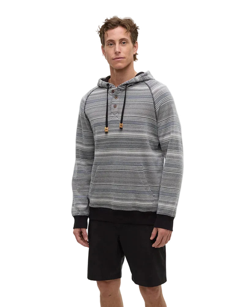  tcm6543
TENTREE CHANDAIL À CAPUCHON WOODROW - HOMME - METEORITE BLK MULTI STRIPE