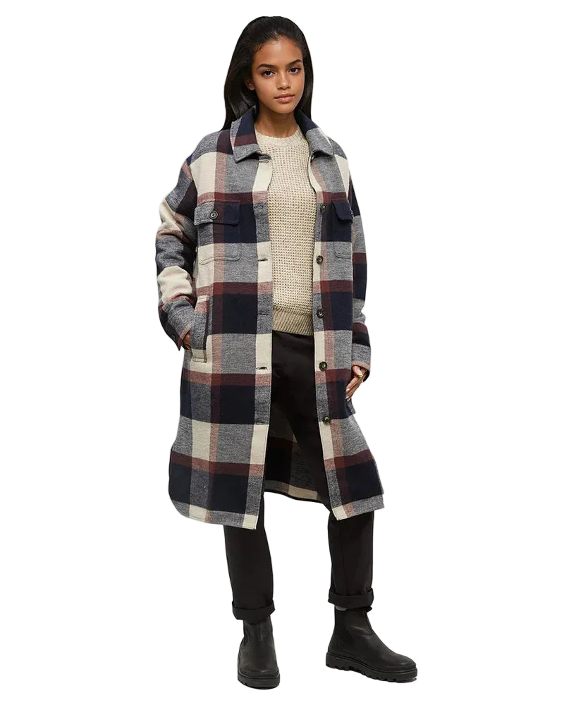  tcw5971
TENTREE CHEMISE LIVINGSTON - FEMME - MIDNIGHT BLUE/CABIN PLAID