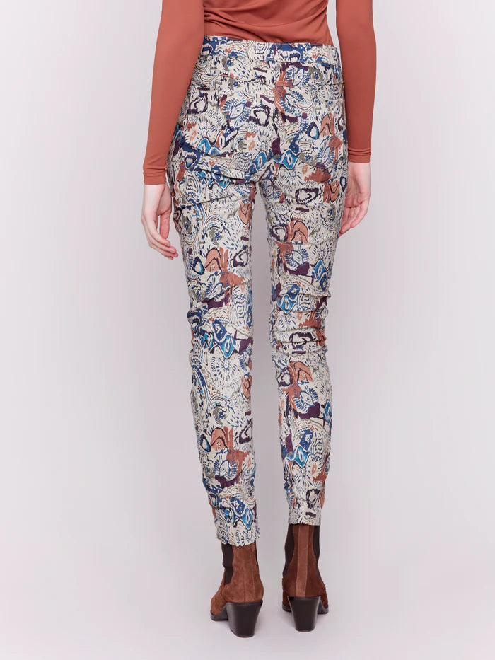 Charlie B Pantalon Printed Suede Crinkle Jogger - Femme