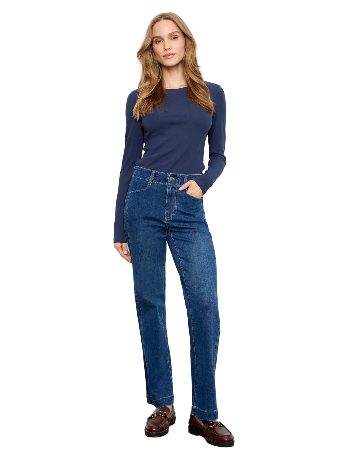 c5800-431a
CHARLIE B PANTALON STRAIGHT LEG WITH FRONT PANEL POCKETS - FEMME - WASHED INDIGO