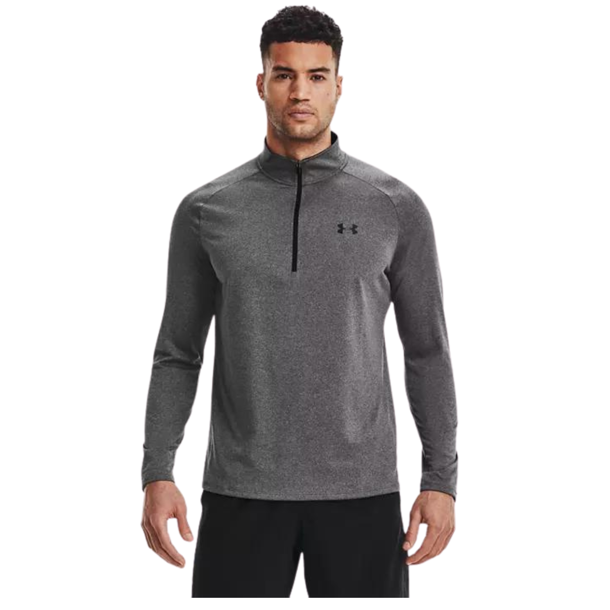 Under Armour Chandail 1/2 Zip Tech - Homme  1328495 - BLACK