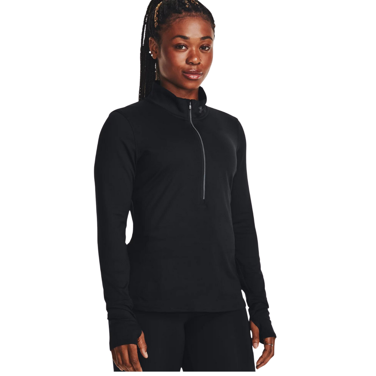 Under Armour Chandail Qualifier Run 1/2 Zip - Femme 1379349 - NOIR