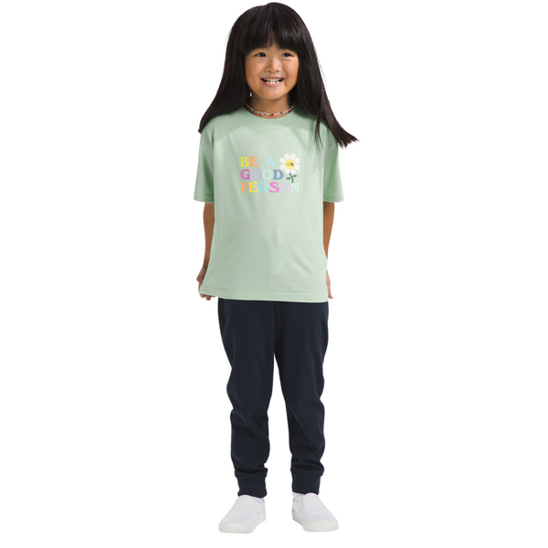 The North Face T-Shirt Graphic S/S - Enfant  nf0a86y5 - MISTY SAGE/BE A GOOD PERSON