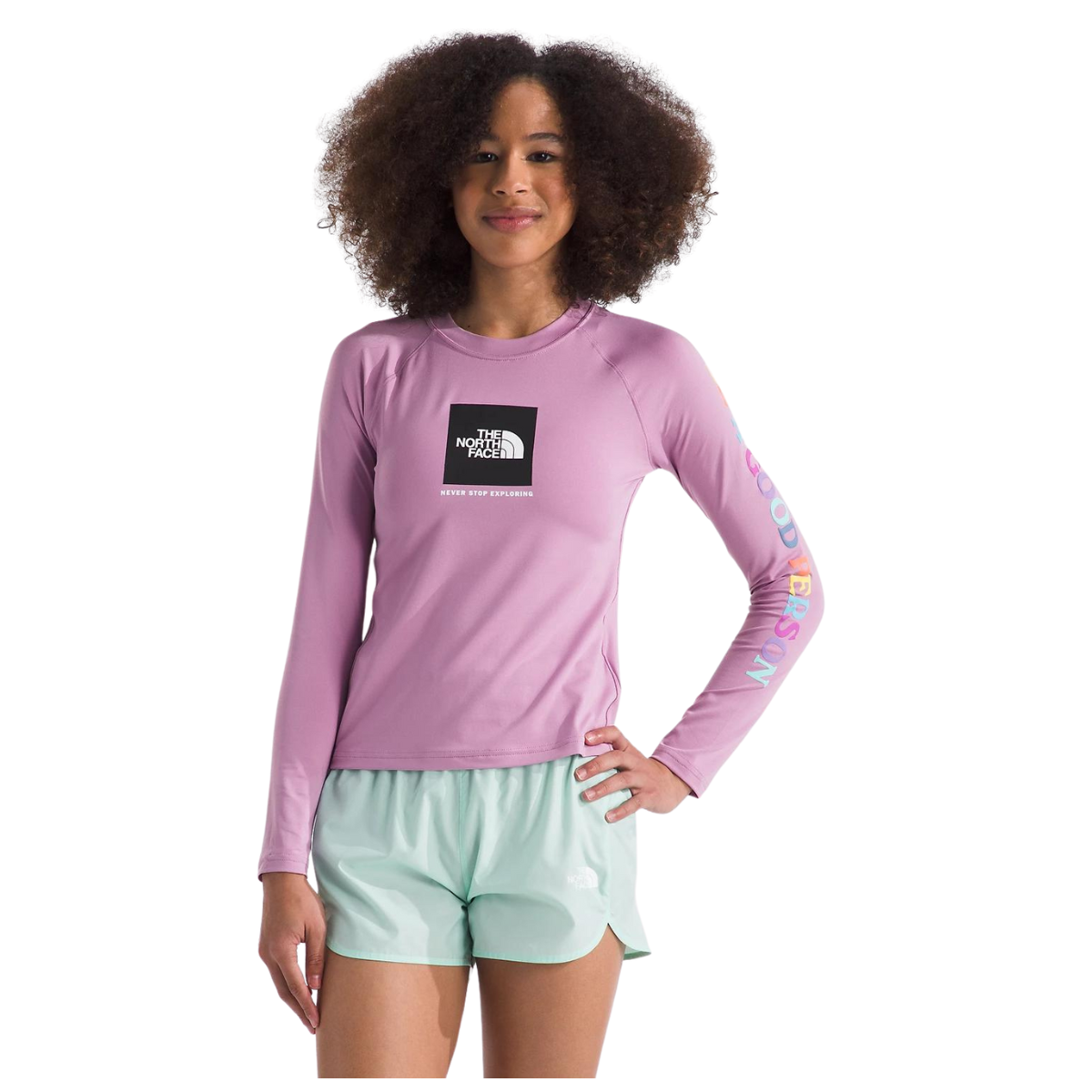 The North Face Chandail À Manche Longue Amphibious L/S Sun - Enfant  nf0a8a44 - MINERAL PURPLE