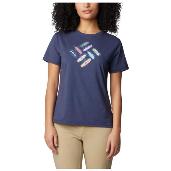 Columbia T-Shirt Sun Trek Ss Graphic - Femme  1931751 -  Nocturnal, Kayak Krazy