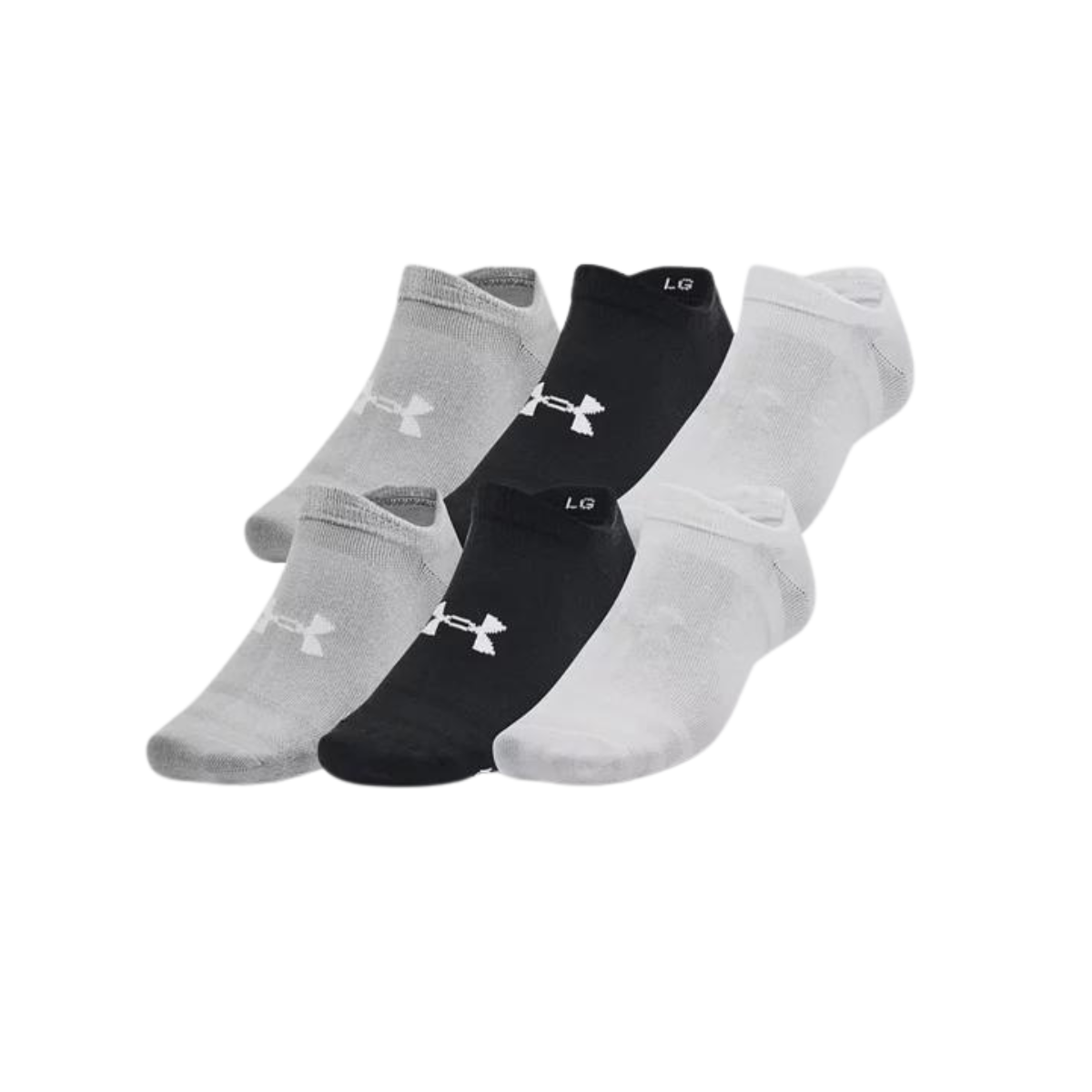 Under Armour Bas Essential No Show 6 Paires - Unisexe  1382611 - BLACK