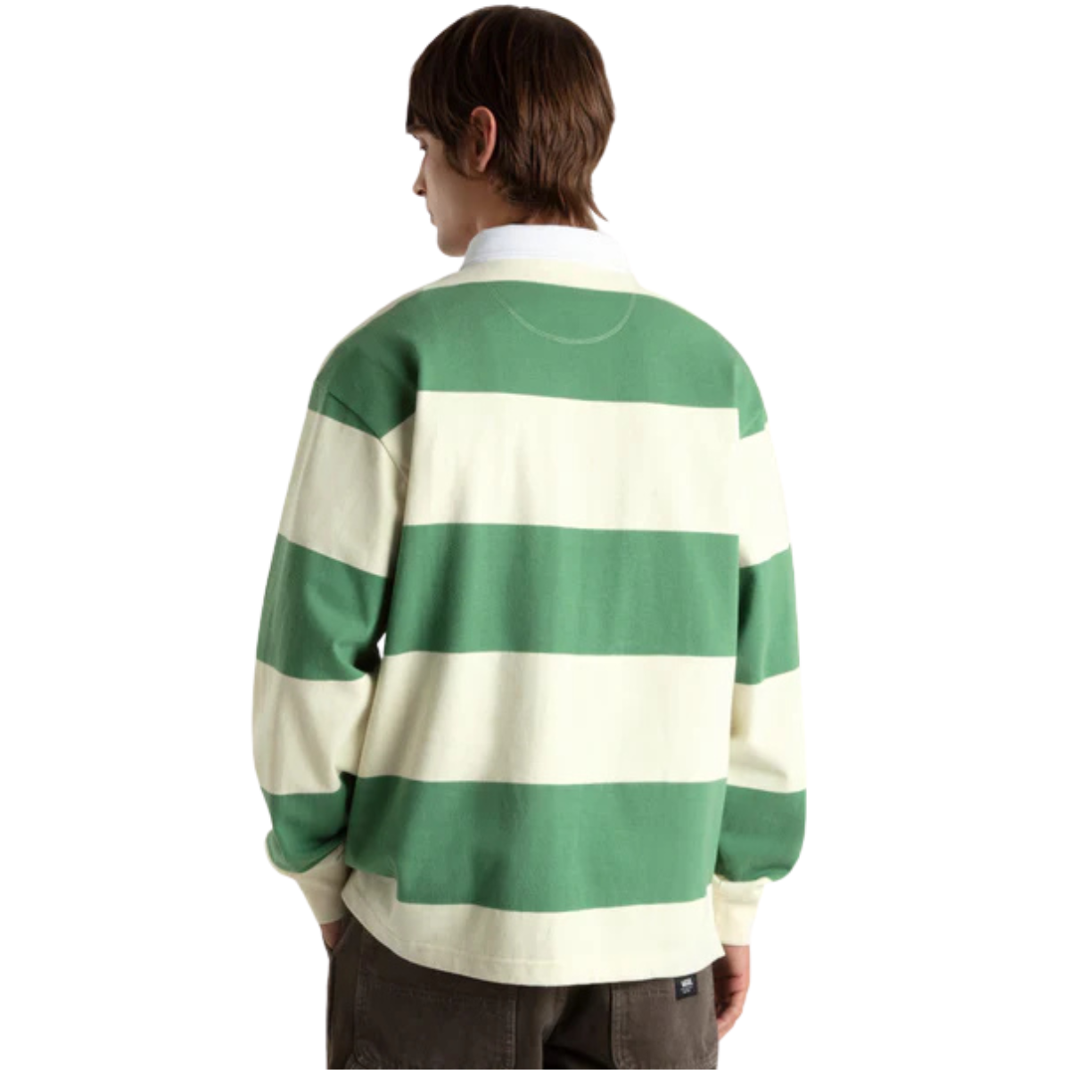 Vans Polo À Manches Longues Ward Stripe Rugby Knit - Homme
